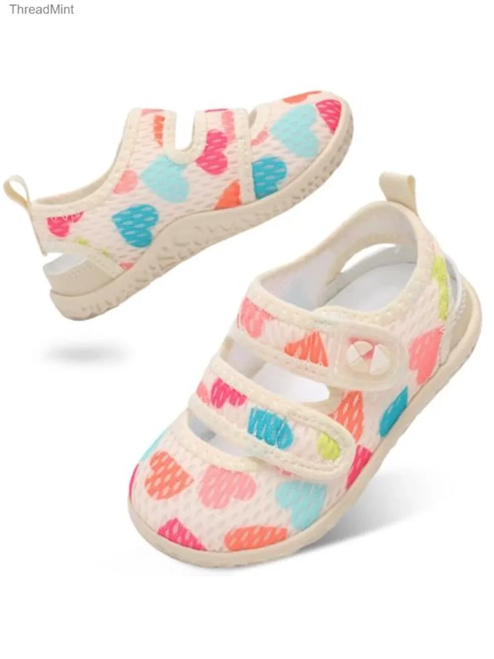 Toddler Water Shoes Adjustable Quick Dry Breathable Mesh Aqua Socks